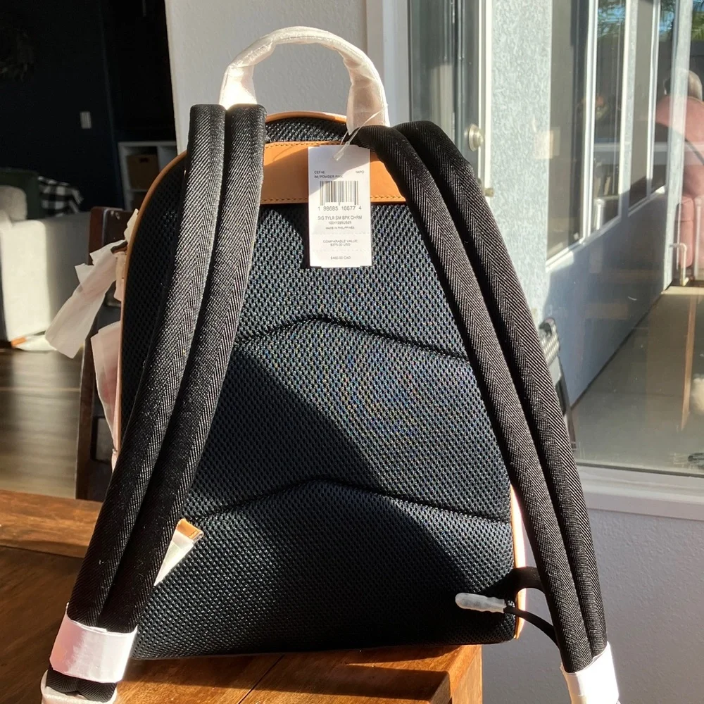 NWT Coach Taylor Small Backpack in Powder Pink with charms (Factory Wrapped) - Picture 3 of 11